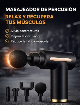 MASAJEADOR DE PERCUSIÓN - RELAJA TUS MUSCULOS
