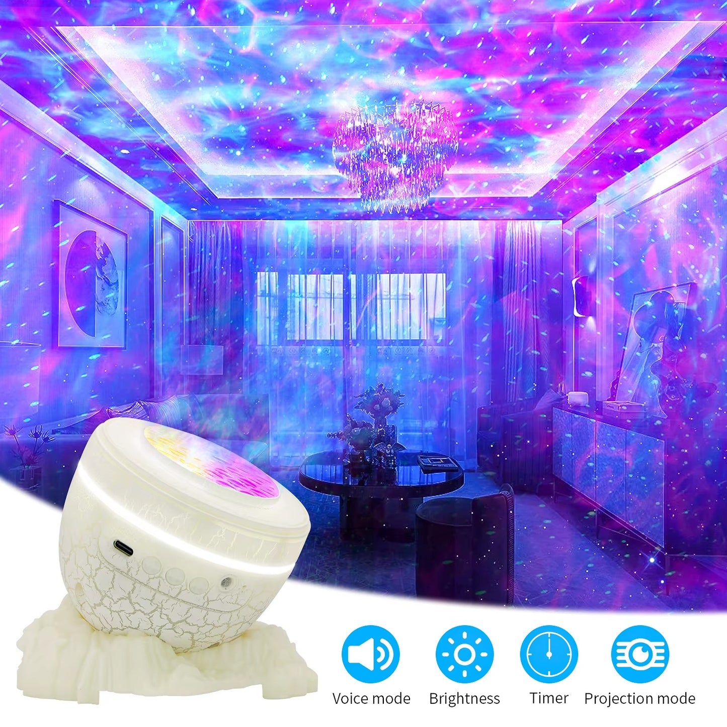 TRANSFORMA TU HABITACIÓN DINO PROYECTOR - HUEVO